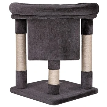 Lionto Kratzbaum 60 Cm Dunkelgrau 8 Lionto Kratzbaum 60 Cm Dunkelgrau – Bild 6